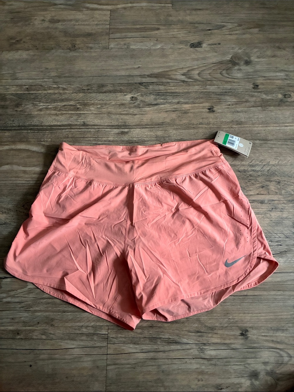 Nike Women's Coral-Peach Athletic Running Shorts NWT